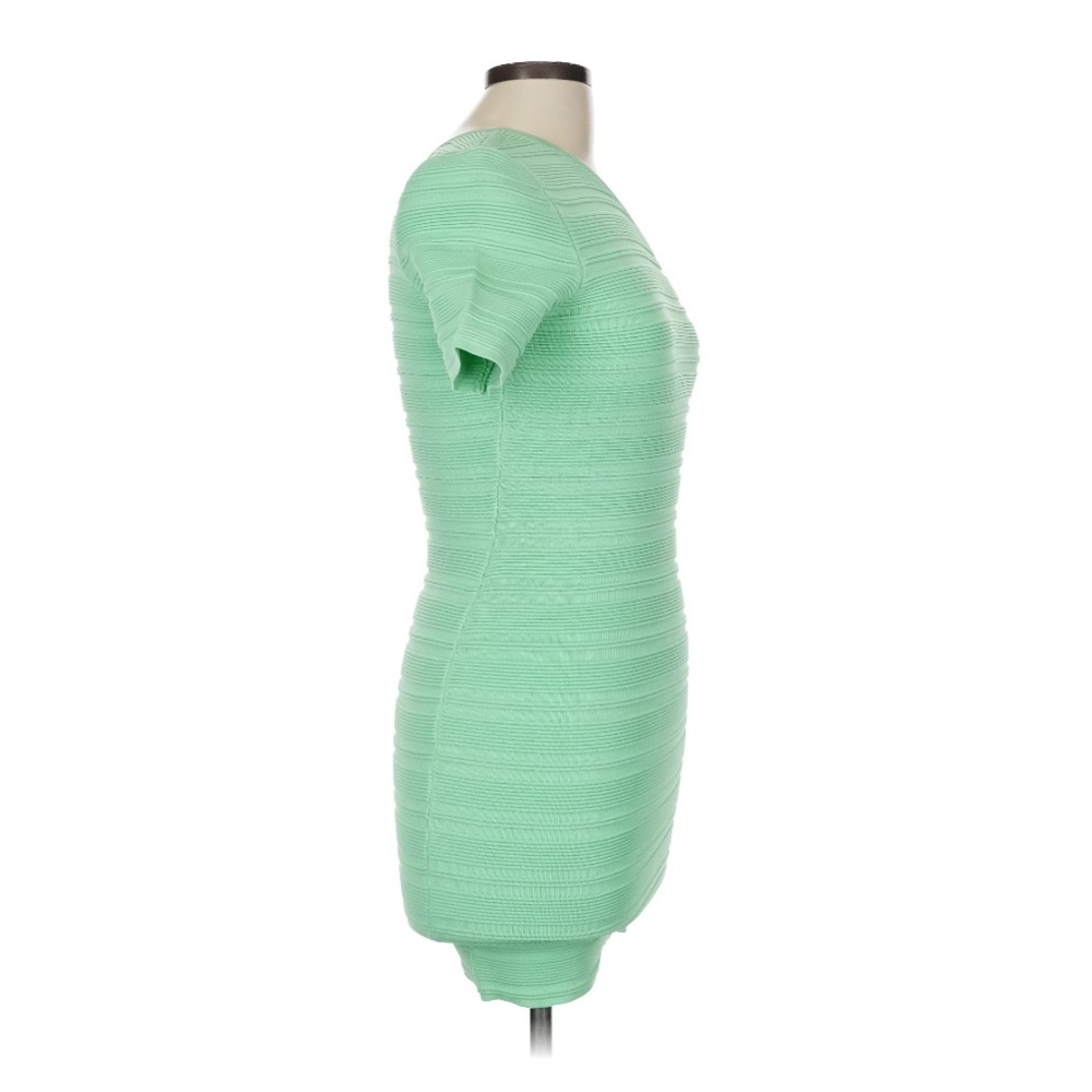 Torn by Ronny Kobo Kat One-Shoulder Bodycon Mini Dress in Mint Green (Size M) - Picture 7 of 9
